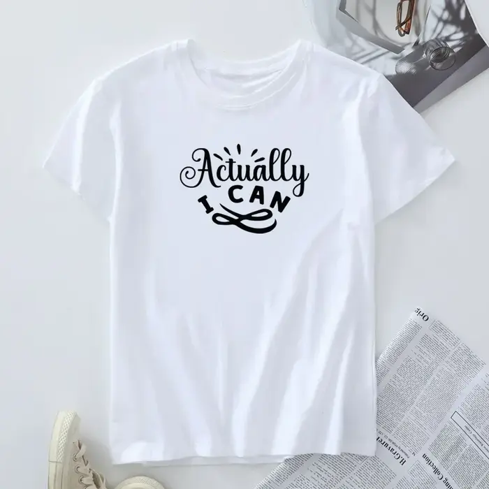 T-shirt manches courtes pour femmes, 100% coton, grande taille, été