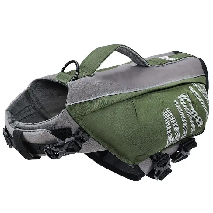 Gilet de sauvetage pour chien avec airbags, gilet de sauvetage réglable pour animaux de compagnie po