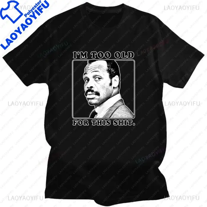 T-shirt imprimé pour homme, « Je suis trop vieux pour ça », film d'action Lethal 80, drôle, papa, fe