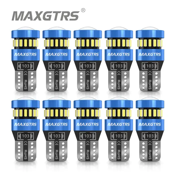 10 pièces W5W T10 LED lumières Canbus sans erreur voiture lumières pour Peugeot 4008 307 206 308 407