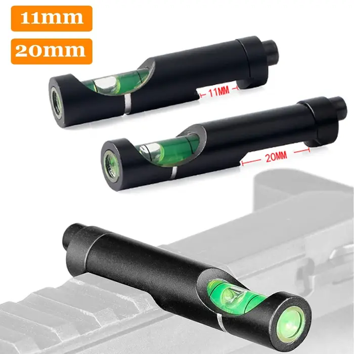 Kit de niveau à bulle Hunting Spirit pour rail Picatinny 11mm/20mm accessoire de chasse pour visée précise et ajustement rapide