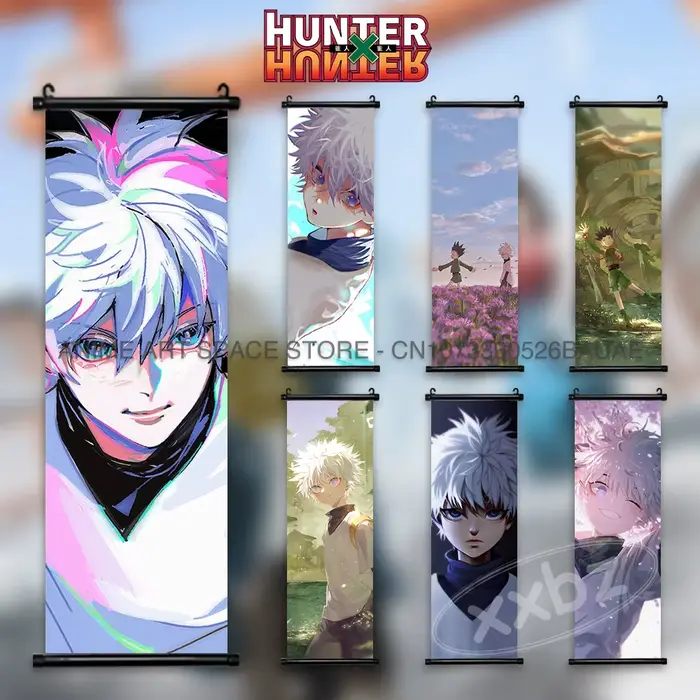 Affiches de peinture de combat Hunter X Hunter, décoration de la maison, rouleaux d'anime classiques, image d'art mural, toile de fond de chevet, cadeau