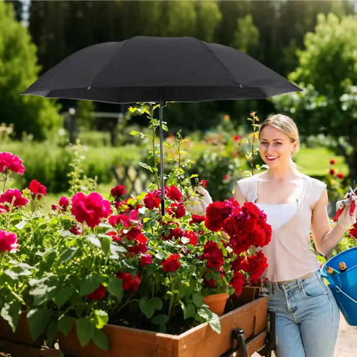 Parasol de jardin pour plantes protection solaire extérieure fleurs patio véranda jardinage ombrage facile installation large zone ombrage robuste design