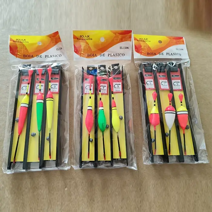 Flotteurs de pêche en plastique pour débutants 3 pièces pour pêche en haute mer océanique occasions spéciales