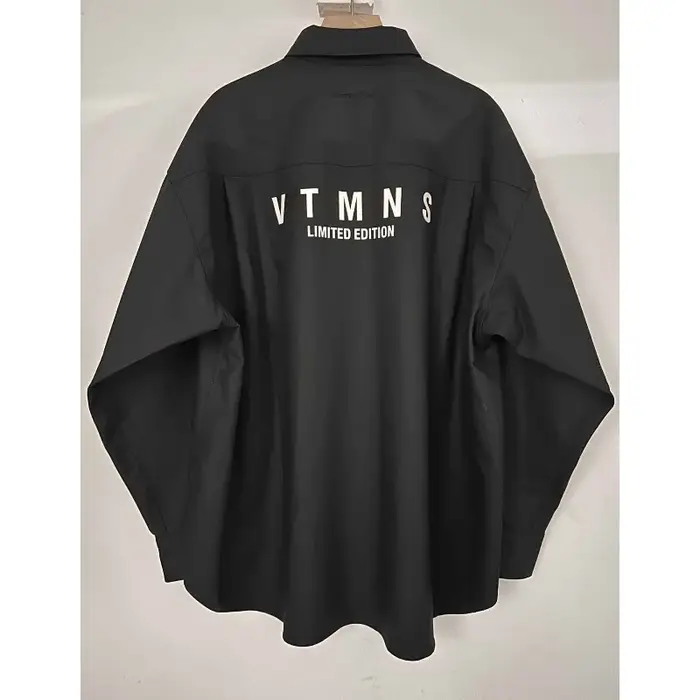 Chemise en coton épais à longues fibres pour femmes et hommes, édition limitée VT 2025, logo imprimé