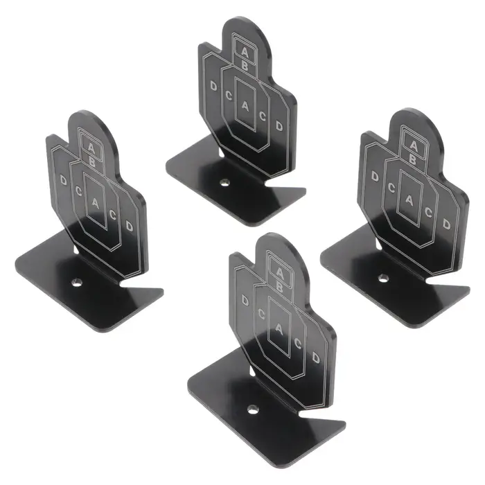 Lot de 4 cibles d'entraînement au tir en alliage d'aluminium – Pratiques pour l'extérieur, amélioren