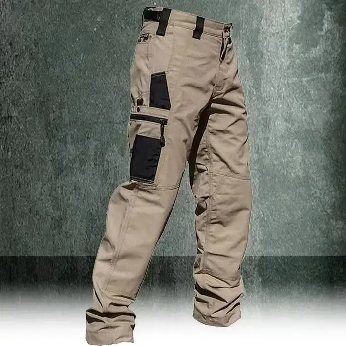 Pantalon cargo homme multi-poches résistant hiver automne pantalon tactique travail vêtement extérieur