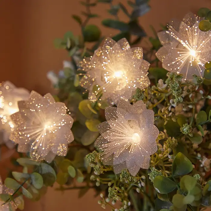 2/3M LED Fiber optique fée lumière alimenté par batterie guirlande vacances fête de mariage annivers