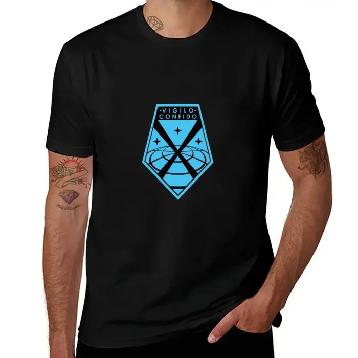 Vigilo Confido XCOM Logo classique TShirt2296 T-Shirt hommes 100% coton marque de luxe essentiel T-S