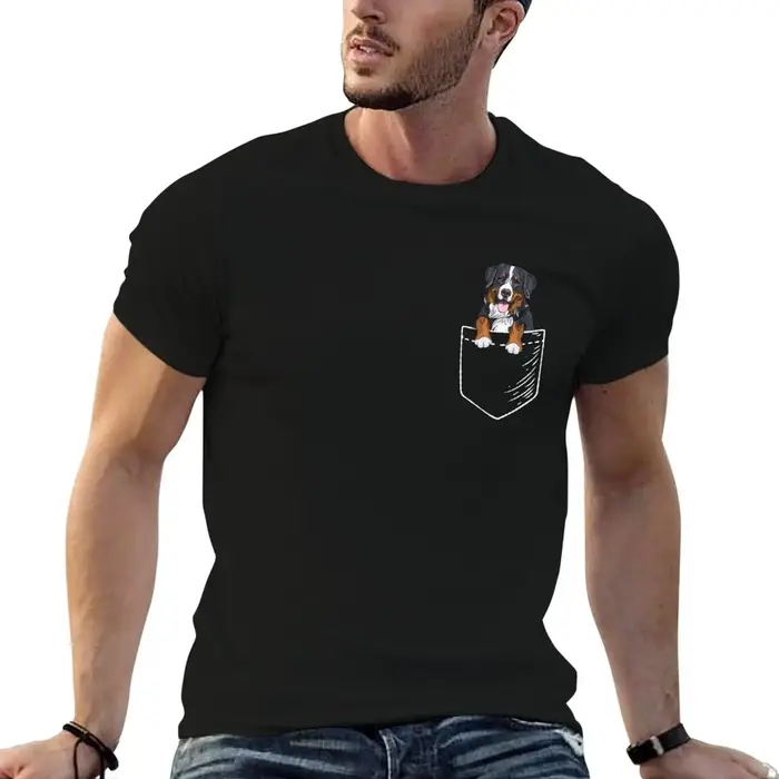 T-shirt Bernese Mountain Dog, t-shirts amusants pour homme, t-shirt de créateur pour homme, t-shirt 