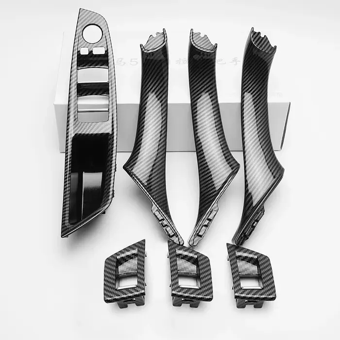 Poignée de porte intérieure de voiture RHD LHD, garniture de panneau de porte intérieure, couvercle 