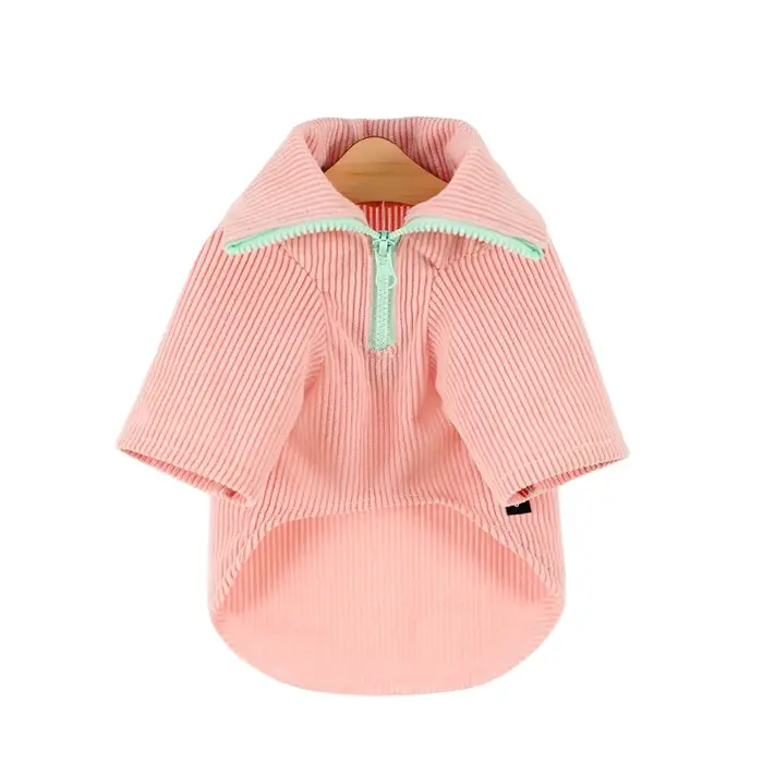 Chemise à deux pattes avec fermeture éclair pour animaux de compagnie, chien de petite et moyenne ta