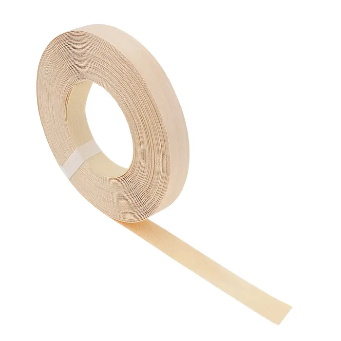 Bande de chant en bouleau de 15m, bande de chant en placage, bande Flexible en bois véritable pré-co