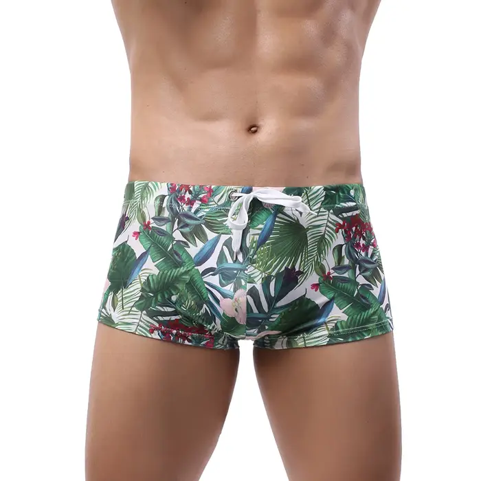 Vente chaude maillots de bain homme boxeurs de natation Shorts Sexy maillot de bain hommes taille ba
