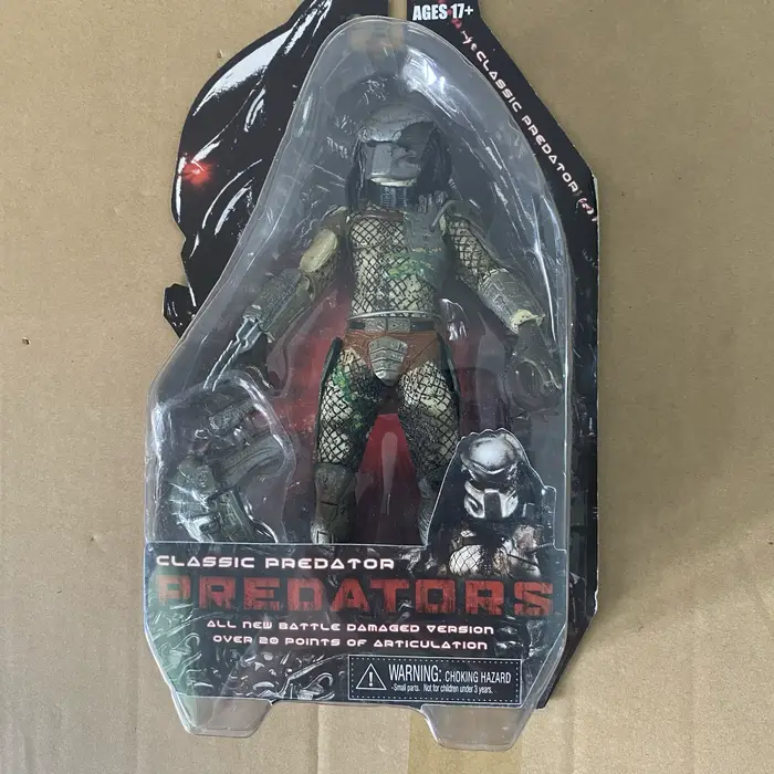 Nouvelles figurines de la série Predator Jungle Hunter, chiens prédateurs gris classiques du film, j