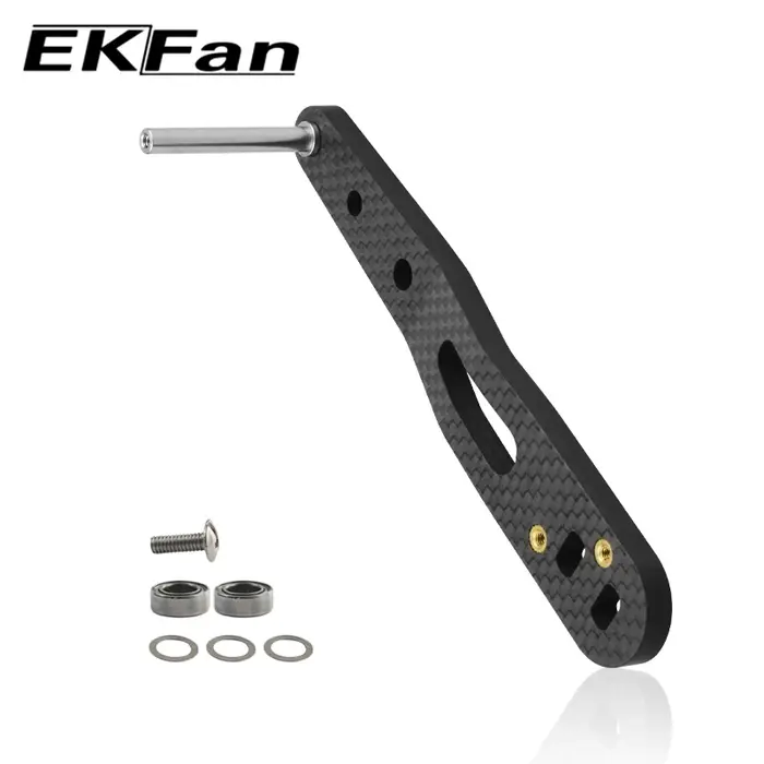 Ekfan-Poignée en carbone ultramince pour moulinet Dawa Baitcast, 138mm de long, 5.5mm, 8mm x 5mm