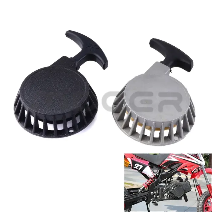 Démarreur à tirette facile en aluminium pour Pocket Bike 47cc 49cc 2 temps, Mini Moto, ATV, Quad, Di