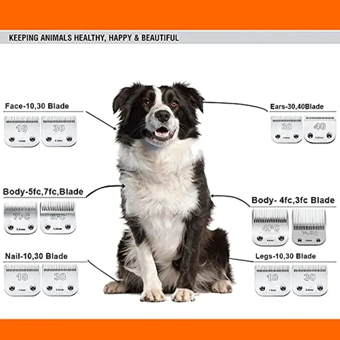 Remplacement de tondeuse de toilettage pour chien, compatible avec les tondeuses pour chien Andis Wa