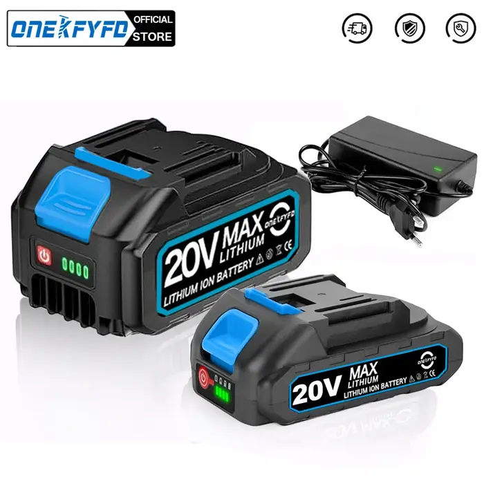 Batteries lithium-ion rechargeables avec chargeur, Makita 18V, BL1860, BL1840, BL1850, BL1830, BL186