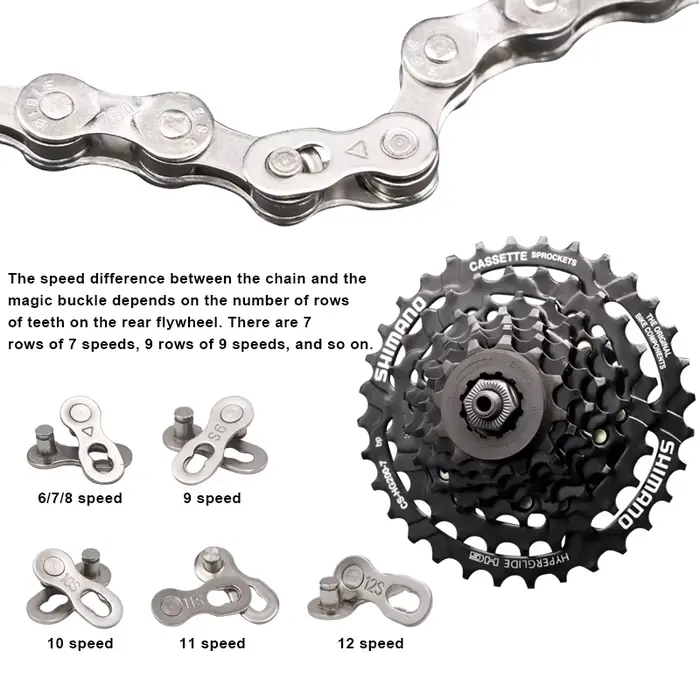 Ensemble d'outils de réparation de chaîne de vélo, connecteur de chaîne, verrouillage à maillons rap