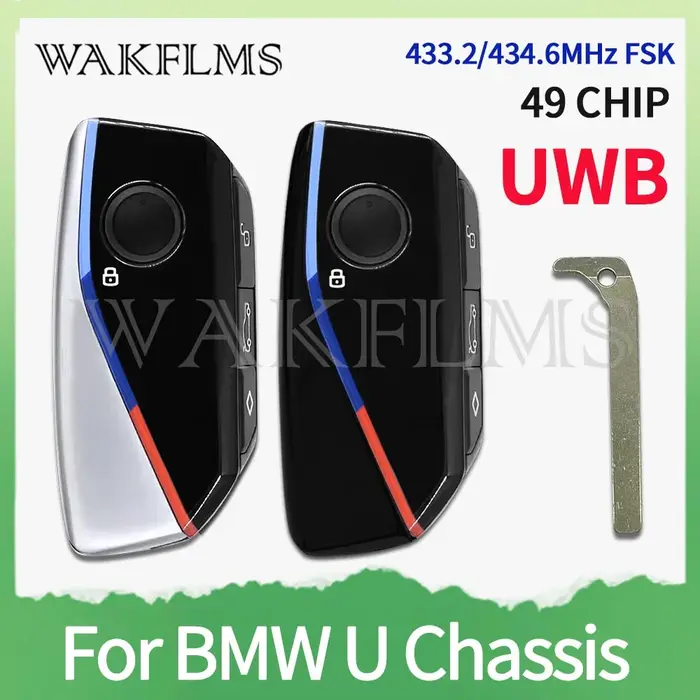 Clé en métal et ABS pour BMW X1 X2 IX1 IX2 avec système UWB pour sécurité accrue