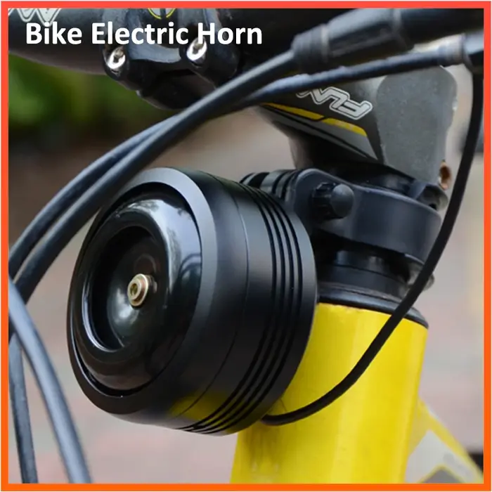 Klaxon électrique avec alarme, super son pour scooter, VTT, vélo, chargement USB, sécurité antivol, 
