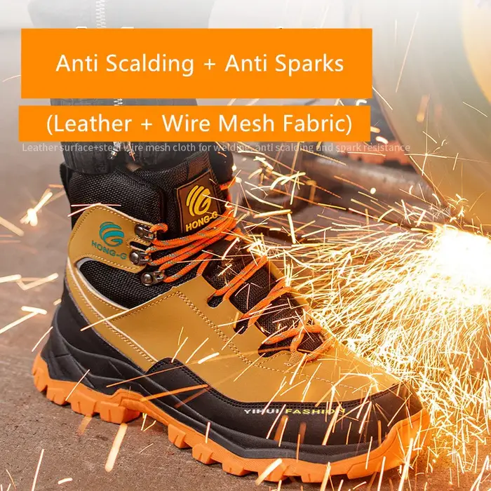 Chaussures de sécurité homme baskets imperméables bout en acier pour travail en milieu industriel et agricole à offrir comme cadeau professionnel