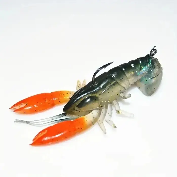 1cs 7cm/12g Attrapez plus de poissons avec les leurres de pêche aux écrevisses - Appâts souples pour
