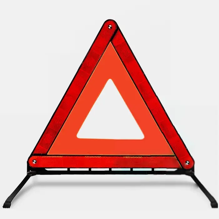 Trépied réfléchissant triangulaire pour voiture, autocollant réfléchissant d'avertissement de panne 