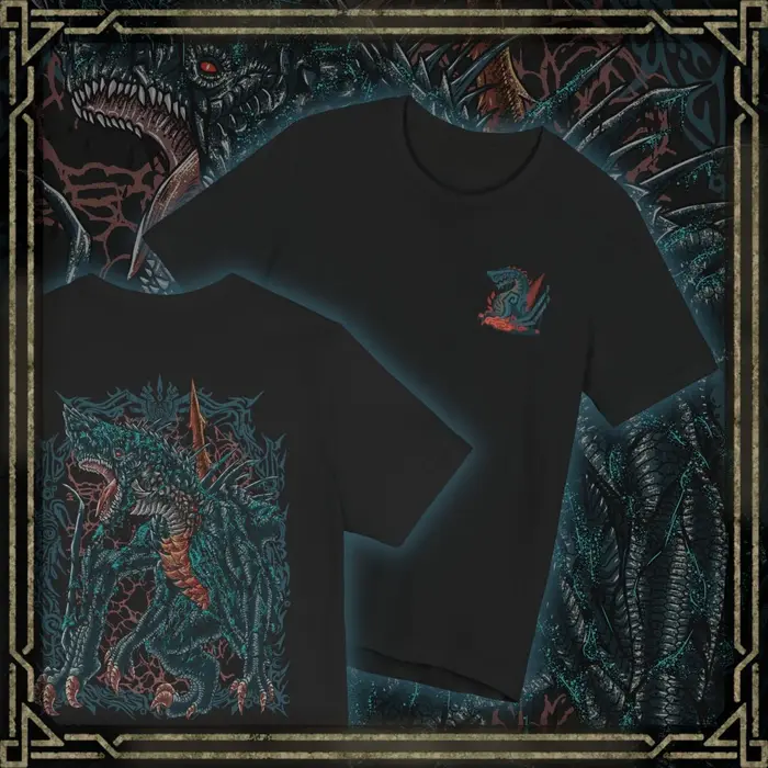 T-shirt à motif Monster Hunter pour hommes et femmes