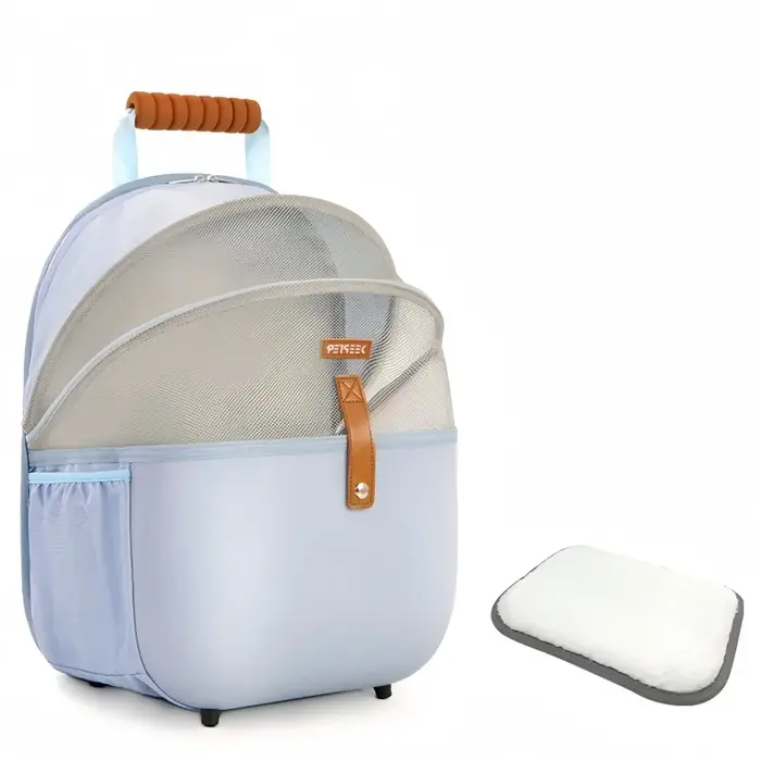 Sac d'extérieur pour animaux de compagnie, cadre en fil d'acier, cabine d'aviation de grand espace, 