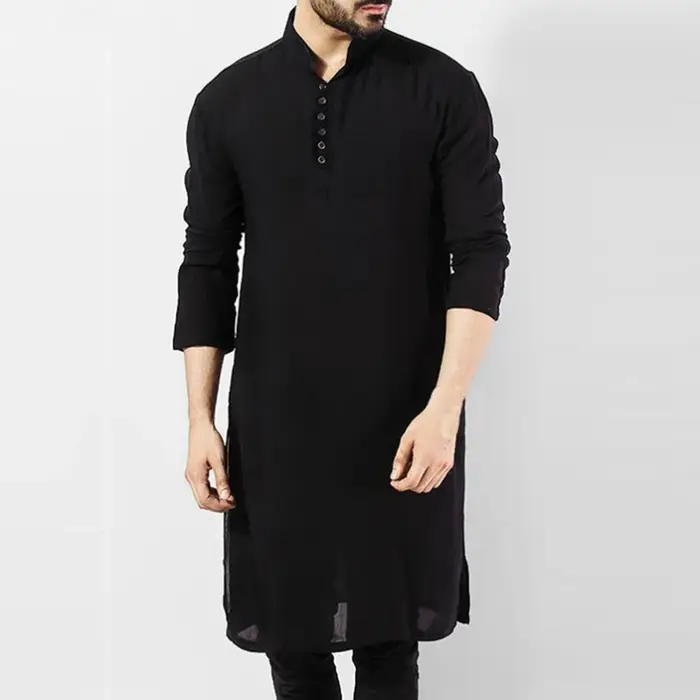 Chemise Traditionnelle Indienne à Manches sulfpour Homme, Kaftan Ethnique, Tunique