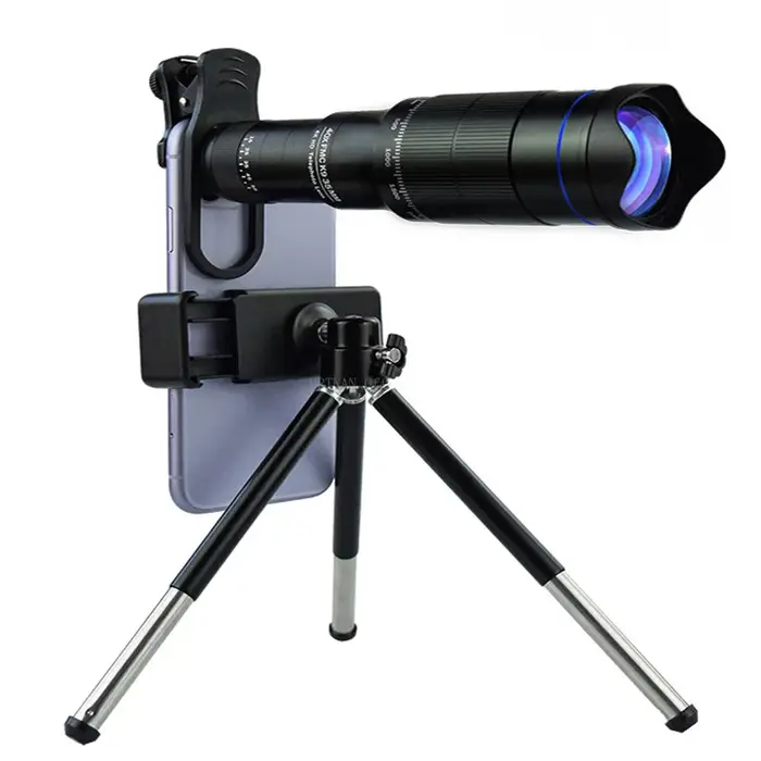 Objectif télé 40x HD pour smartphone - Mini télescope métal camping tourisme observation