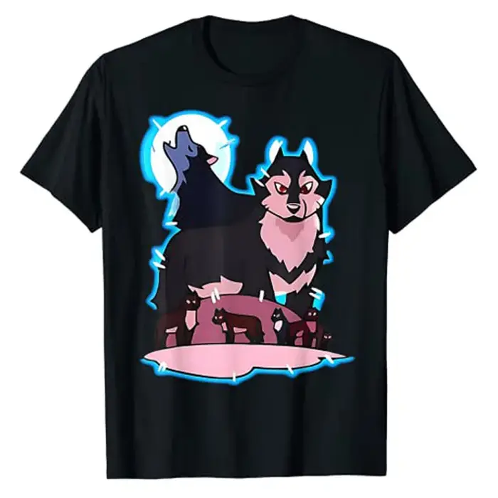 T-shirt graphique à la mode pour hommes, Hunter's Theatre l et Wolf House, tenues d'amant de loup, v