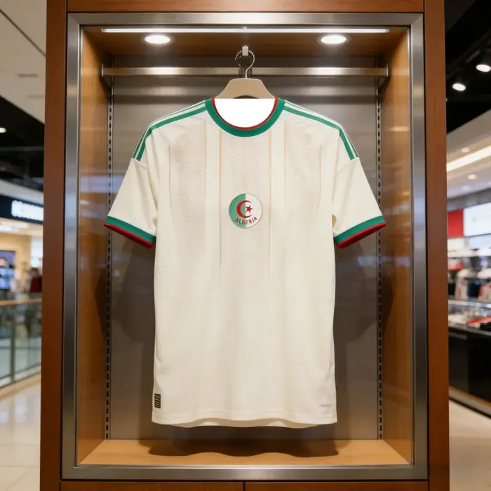 Nouveau maillot de football 3D de l'équipe nationale d'Algérie, à manches courtes, séchage rapide, r