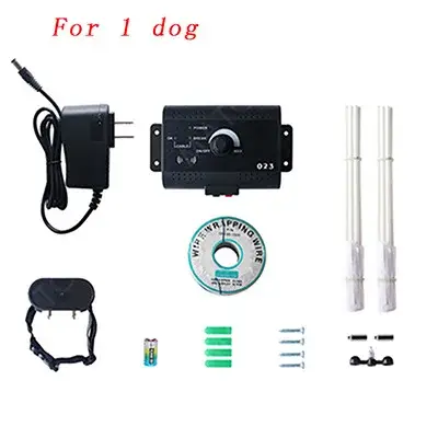 Clôture Électrique de Sécurité pour Chien, Collier d'Entraînement Électronique Étanche, Système de C