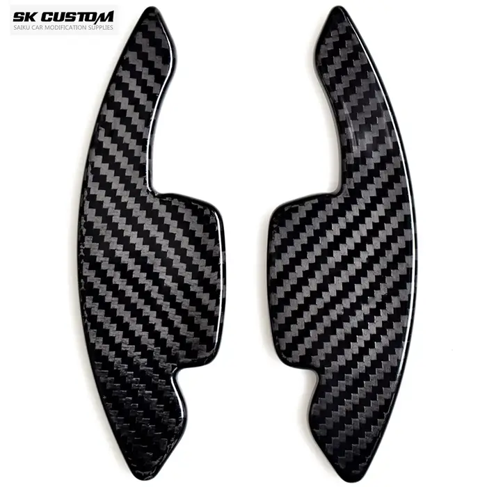 SK personnalisé pour Volkswagen Golf 8 MK8 GTI R ligne voiture en Fiber de carbone volant palette ma