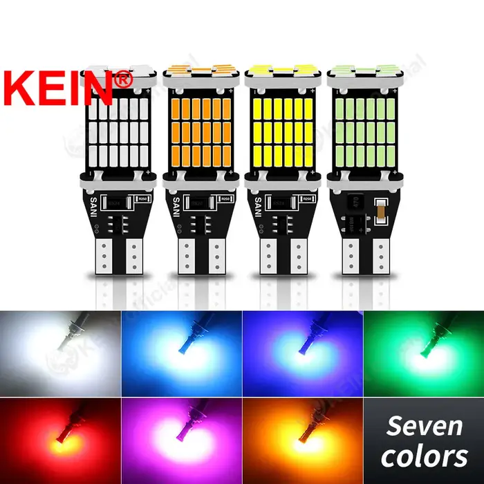 Ellin-Ampoule LED T15 pour Clignotant de Voiture, enquêter Arrière de Secours, Lampe DRL DC12V Blanc