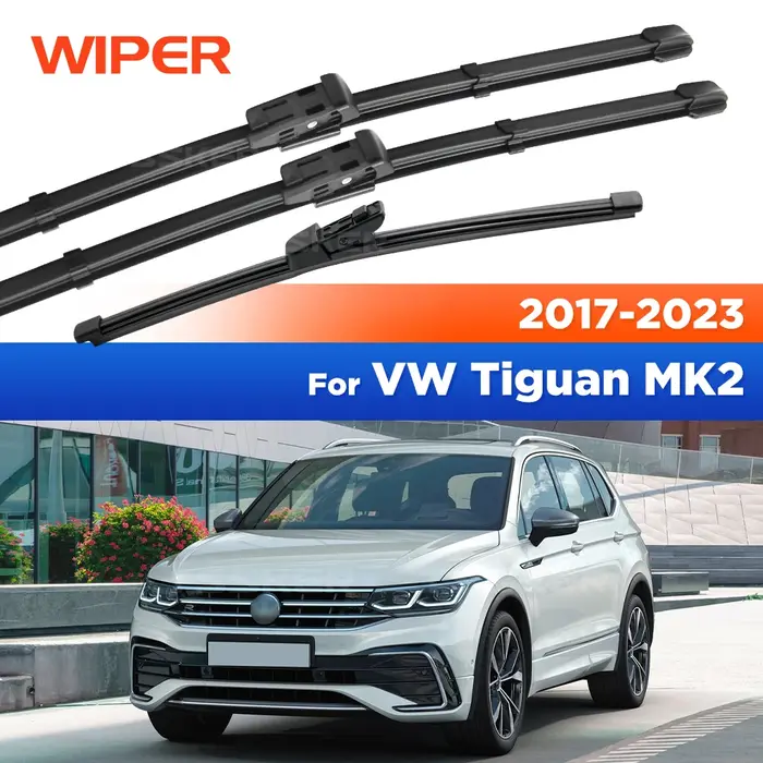 Jeu de balais d'essuie-glace avant et arrière, pour VW Tiguan MK2 2017 2018 2019 2020 2021 2022 2023