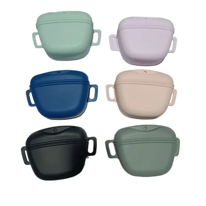 Sac de rangement portable en silicone pour friandises pour chiens