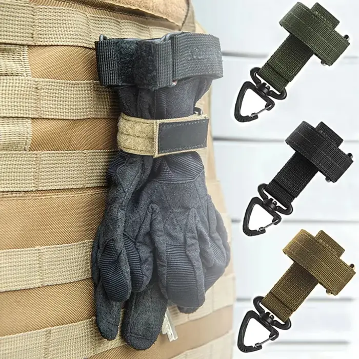 Multi-Purpose Nylon Safety Gloves (with Hook & Clip) - Tactical Design for Outdo