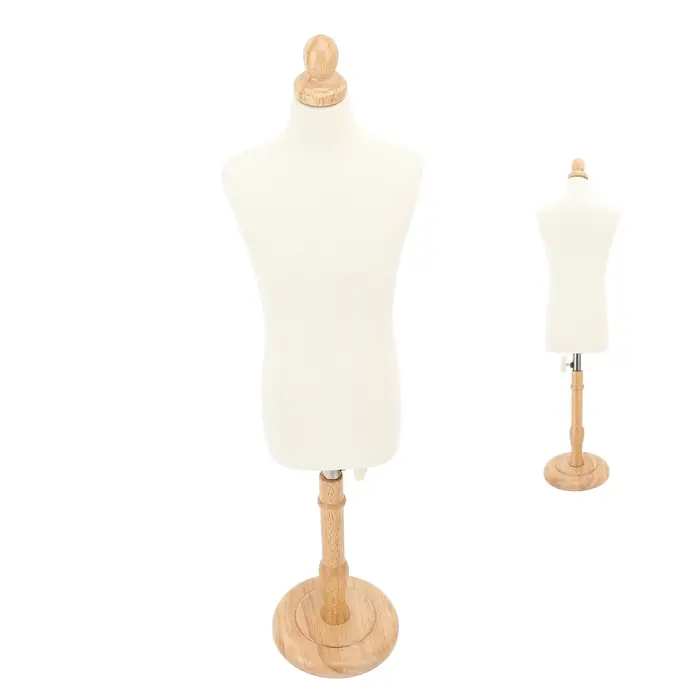 Buste de Mannequin Élégant et Facile à Assembler, Corps Masculin Fixable avec Support pour Design