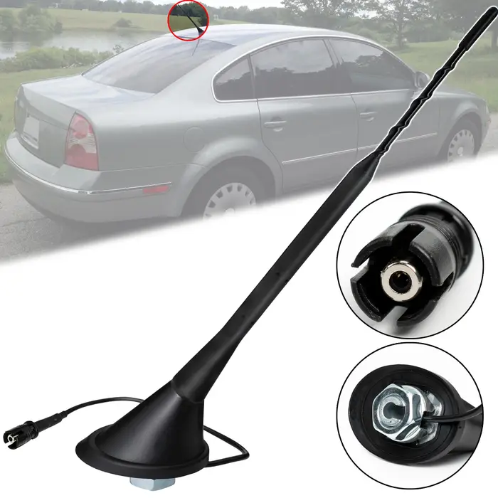 Antenne Radio de toit de voiture 9 pouces, Base aérienne, fouet à tige pour Mazda 3 5 6 VW Golf Mk3 