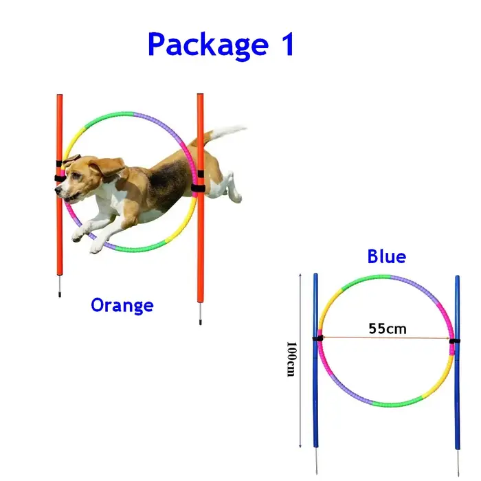 Équipement d'agilité pour chiens, outil de saut portable pour chiens, piquet de course pour chiens e