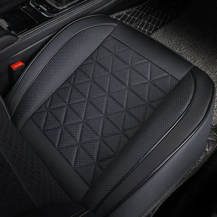 Housse de siège avant de voiture en cuir PU, coussin de siège de voiture, protection universelle de 