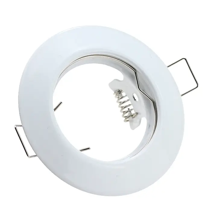Cadre de projecteur LED encastré, 10 pièces, Nickel satiné, blanc, noir, combinaison de montage chro
