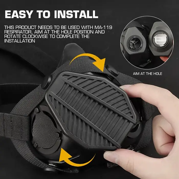 Filtre de rechange SOTR HEPA H11 - Accessoire respirateur tactique pour chasse anti-poussières