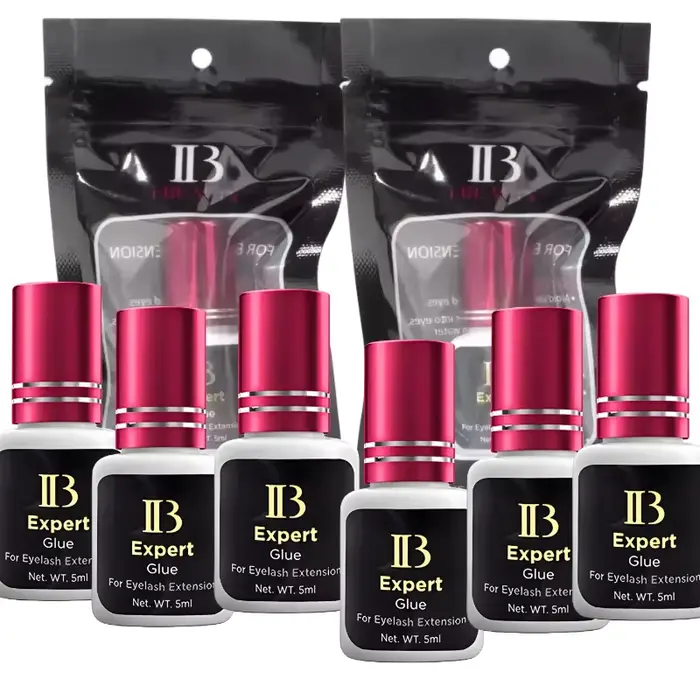 10/20 pièces corée IBeauty Expert colle à cils vin rouge bouchon Extension de cils adhésif 5ml sécha