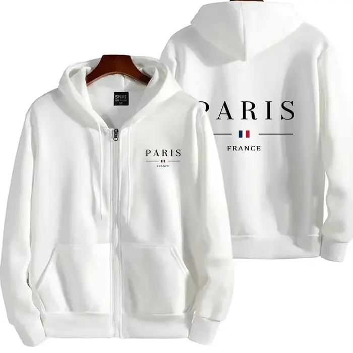 Sweatshirt à capuche homme en polyester tricoté, coupe ample, imprimé urbain pour homme, voyages et occasions spéciales ```