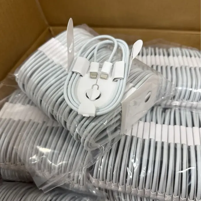 Câble charge rapide PD 60W Type C tissé pour iPhone 13 14 12 11 - Câble original tissé 1 à 50 pièces